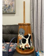 Vintage Primitive Hand Painted Wooden Butter Churn Country Kitchen - €36,54 EUR