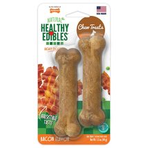 Nylabone Healthy Edibles Natural Dog Chews Long Lasting Bacon Flavor Treats for  - £12.71 GBP