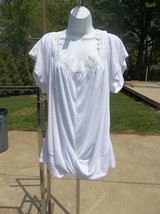 Nwt Louise Paris Cute White Topw Twist 3X - $16.99