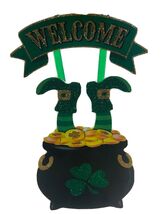 St Patrick&#39;s Day  Green Shamrocks Hanging Irish Leprechaun Sign Wall Dec... - €23,70 EUR