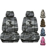Front set car seat covers fits 2008-2023 GMC Sierra 1500/2500/3500  Camo... - $1,469.83 MXN