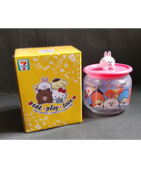 HK 7-11 LINE Friends x Sanrio Cony Little Twin Stars Joy Joy Jar Glass C... - £14.57 GBP