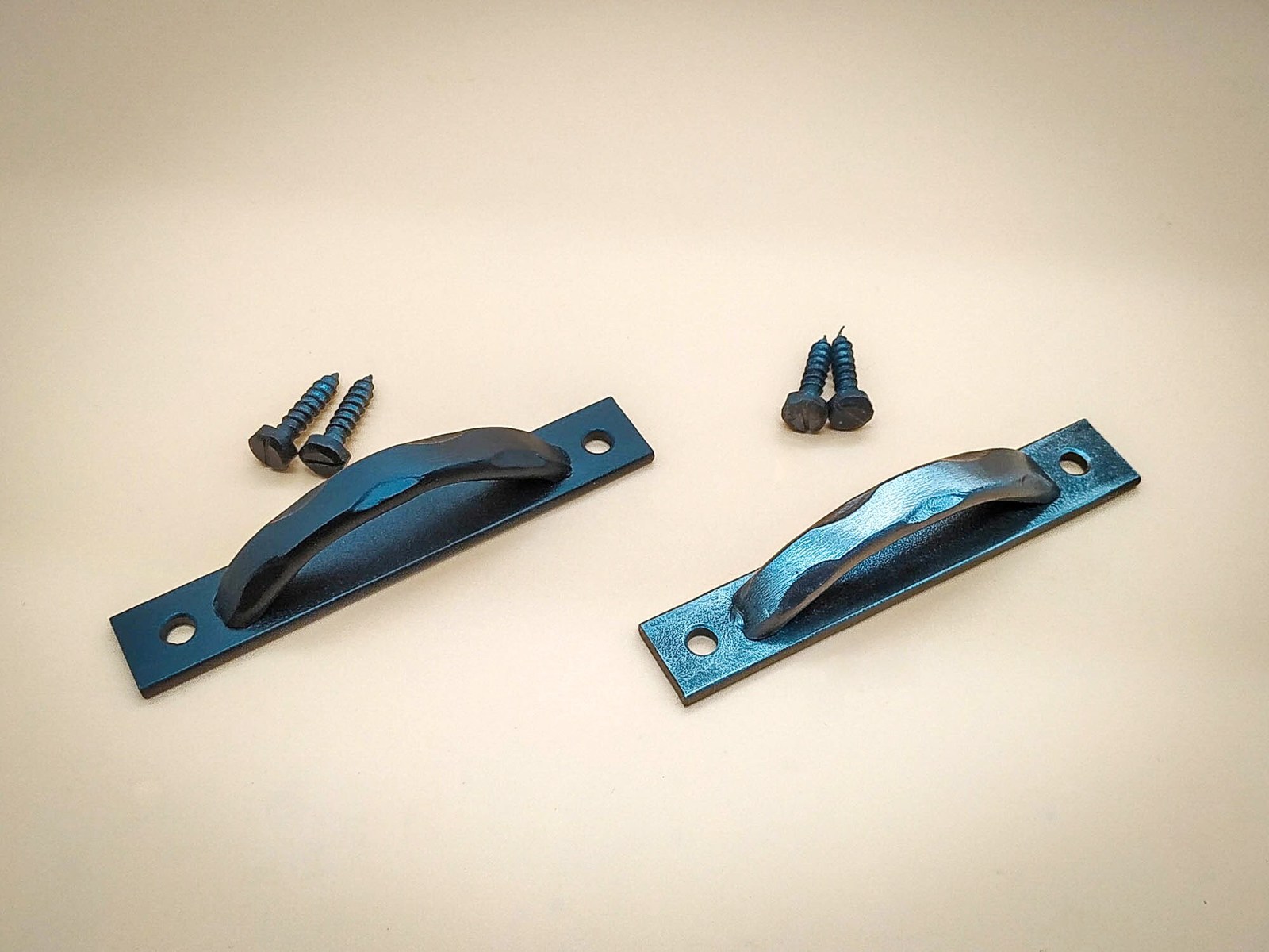 Small farmhouse-style drawer pulls with hand-forged design, perfect for ... - $9.00
