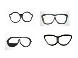 Sunglasses Glasses Style Frame Set of 4 Cookie Cutters USA PR1515 - £5.46 GBP