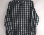 Chaps Custom Fit Men&#39;s Green Checkered Casual Dress Shirt Size XXL - £11.43 GBP
