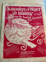Spanish American War. Somewhere a Heart is Waiting. Sheet Music - £27.97 GBP