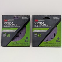 2x 3M SandBlaster Pro 80 Grit Sanding Discs Ultra Durable 10ct Each Hook... - $203.36 MXN