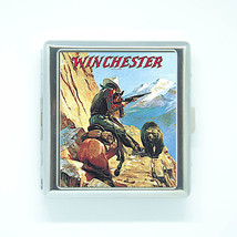 20 Cigarettes Case Box Winchester Hunting Bear Western Card Id Holder Pocket - £15.10 GBP