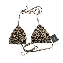 Salt + Cove Juniors Animal-print Triangle Spots Bikini Top Leopard Print Brown L - £6.15 GBP