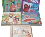 Lot of 5 Childrens Music &amp; Bible Stories CD and CD/DVD Combos NEW SEALED - £23.35 GBP