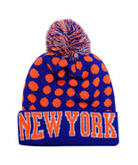 New York City Hunter Men&#39;s Leopard Spots Winter Knit Cuffed Pom Beanie H... - $20.44 CAD