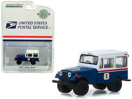 1971 Jeep DJ-5 Blue White United States Postal Service USPS Hobby Exclusive 1/64 - £14.63 GBP