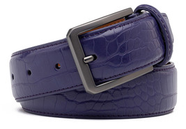 HOT Purple Mens Genuine Leather Belts for Men Dress Belt  Size 32-46 - £18.63 GBP