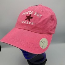 Siesta Key Florida Pink Beach Hat Cap Adjustable Strap Back FL Kate Lord - £15.52 GBP