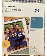 HP Premium glossy 8.5" X 11"  photo paper 30 sheets (2pks. 15 Sheets/pack) (NEW) - $14.85