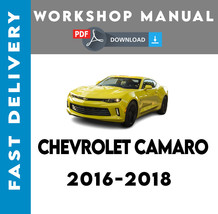 Chevrolet Camaro 2016-2018 Factory Service Repair Workshop Manual - £4.74 GBP