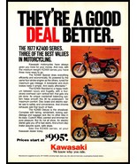 1977 Magazine Motorcycle Print Ad - Kawasaki KZ400 Special, Standard, De... - $13.31 CAD