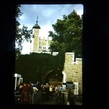 Iconic White Tower Of London Slide Photo Original One Of A Kind Kodachrome 1975 - £7.20 GBP