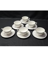 Vintage ROYAL DOULTON Coffee / Tea Cup &amp; Saucer TIARA Platinum Trim - Se... - $39.07 CAD