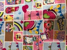 Fat Quarter Shopkins Grocery Cotton Fabric Patch Party Quilting Springs Creative - £4.01 GBP