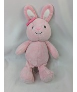 Carters Pink Rabbit Plush 10 Inch Rattle Just One You Stuffed Animal Toy - $24.95