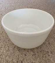 Pyrex #14 large mixing bowl, flared. White Milk Glass VTG 1940&#39;s USA - £25.43 GBP
