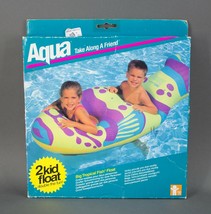 Aqua Big Tropical Fish Float Swim Pool 2 Kid Float Vintage 1994 Factory Sealed - £28.52 GBP