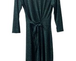 Ann Taylor Factory Faux Wrap Dress Green  Size XS Knit Sheath Mid Length... - $13.81