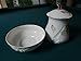 Jean POUYAT France 2 Beautiful Pieces A Bow and Cookie JAR Roses Molded Original Item image 3