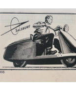 1948 Salsbury Motor Scooter Advertisement Transportation Motorcycle F17L - $345.69 MXN