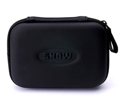 8 Piece Snuff Kit Mirror Straw Black Fabric Storage Bag Compact Travel Set READ  Item image 5