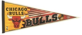 WINCRAFT SPORTS Chicago Bulls NBA Pennant VINTAGE 1990’s 90’s 30&quot; Long J... - $7.66
