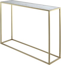 Convenience Concepts Gold Coast Faux Marble Console Table, Gold / Faux Marble - $150.99