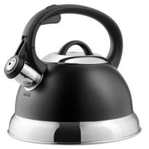 Mr. Coffee Flintshire 1.75 Quart Whistling Stovetop Tea Kettle in Black - $58.26
