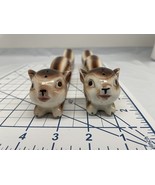 VTG Wales Japan chipmunk salt &amp; pepper shakers vintage long tail animal - €42,74 EUR