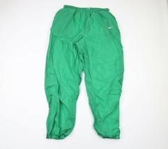 Vtg 90s Nike Mens XL Faded Travis Scott Mini Swoosh Lined Joggers Kelly Green - £63.26 GBP