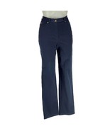 ST JOHN SPORT Pants Classic 5 Pocket Style High Waist Blue Chino Women&#39;s... - £78.31 GBP