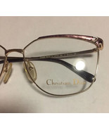 Christian Dior 50’s Style 2861 Gold &amp; Pink Metal Eyeglass Frame 56-14-130 - £39.20 GBP