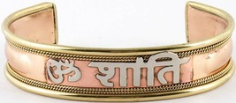Om Aum Shanti cuff Bracelet - £42.09 GBP