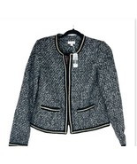 Charming Charlie Womens Medium Black Gold Blazer Suit Jacket Dressy Casu... - $36.16