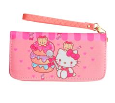 Full Zipper Japanese Hello Kitty Wallet Pink Large Long Fits in Bag Clutch Purse - £7.95 GBP