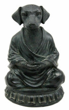 Meditating Buddha Dog Figurine Zen Koan Monk Dharma Sculpture 6&quot;H Talisman - €20,99 EUR