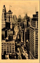 Broadway Showing Time Square &amp; Paramount Theatre Building NYC RP Postcard PC184 - £15.97 GBP