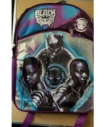 BLACK PANTHER Marvel Kids Backpack Purple Wakanda Chadwick Boseman Child... - £12.68 GBP