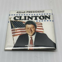 Bill Clinton 42nd President Election Button Pinback  Campaign KG Flag - £7.79 GBP