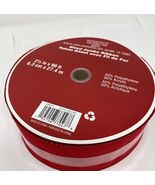 Celebrate It Wired Jumbo Ribbon Roll Red Velvet 2.5&quot; x 90&#39; NEW - $291.12 MXN