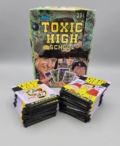 Topps 1991 Toxic High School Sticker Cards Single Factory Sealed Pack - £1.64 GBP