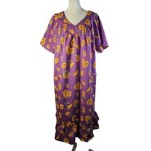 Anthony Richards Purple Sunflowers Mumu Dress Size XL New Lightweight SS - $14.99