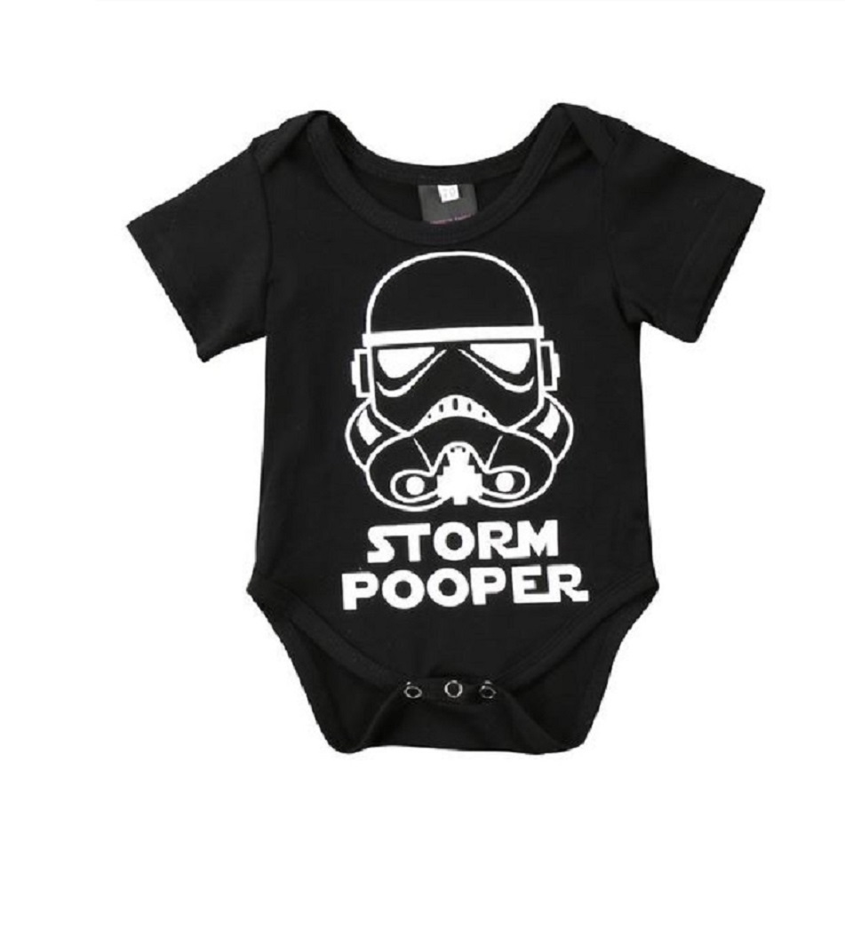 Pudcoco Baby Boy Girl Star Wars Storm Pooper Onesie Romper - $15.00