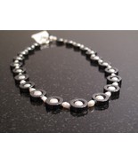 Silver Pearl and Hematite Necklace - $48.00